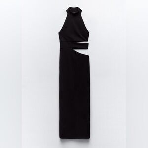 Zara Black One Shoulder Dress